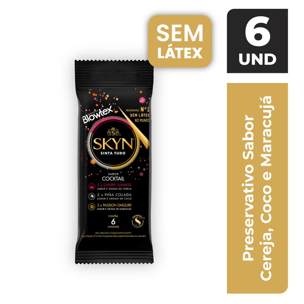 Preservativo SKYN Cocktail 6 Unidades em Oferta na Shopee