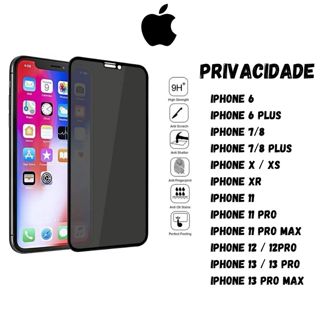 Pel Cula D Privacidade Iphone X Xr Pro Max Escorrega