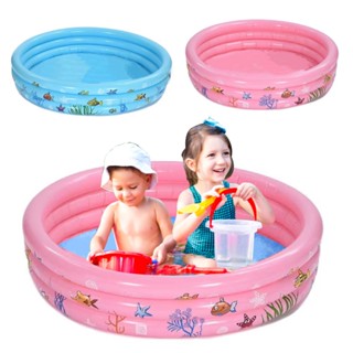 Piscina Infantil Inflável Bebe Criança Redonda Grande Piscina Praia Jardim Rosa Azul Menin...