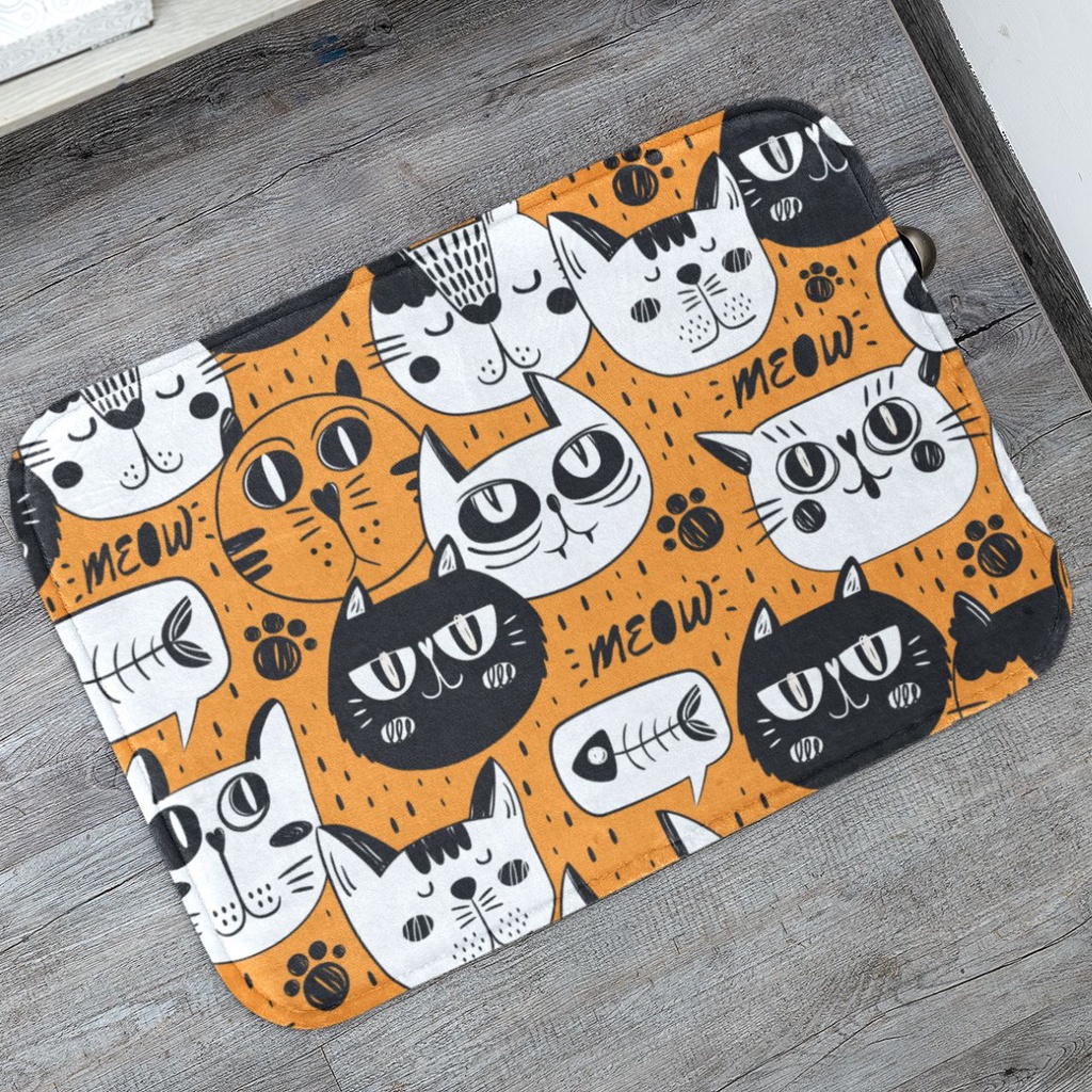 Tapete Pet Decorativo p/ Comedouro 55X35