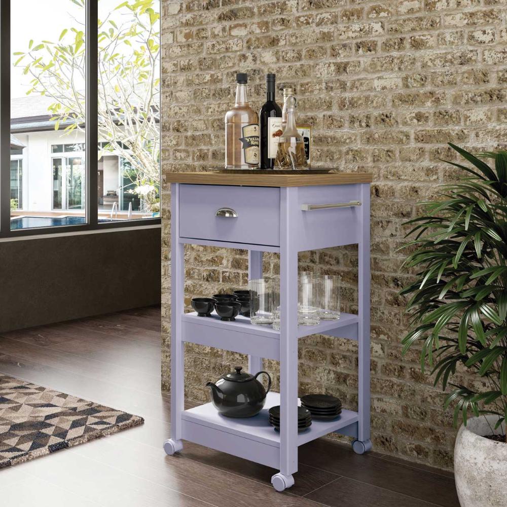 Aparador Carrinho Chá Ditália Cinza BA-130 em Oferta na Shopee