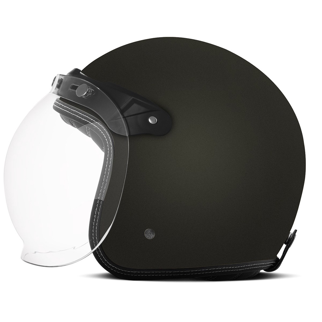 Capacete Aberto Moto Vintage Custom Etceter Solid Fosco Old School Masculino e Feminino Retrô