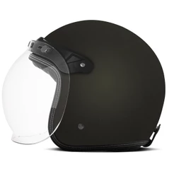 Capacete Aberto Moto Vintage Custom Etceter Solid Fosco Old School Masculino e Feminino Retrô