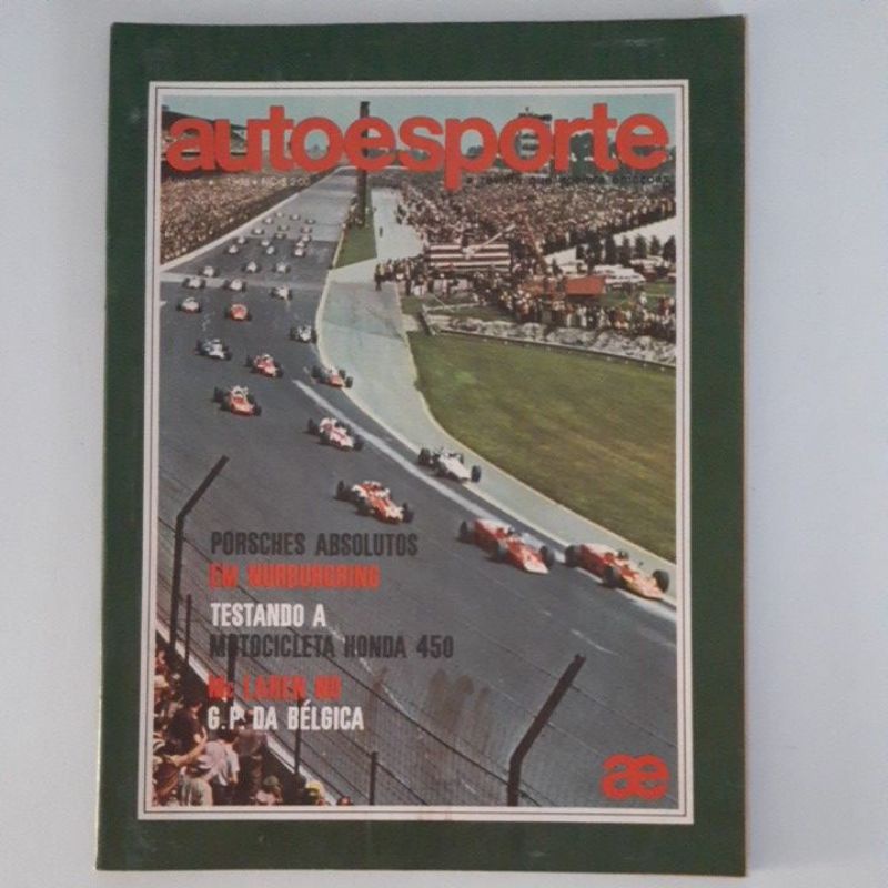 Revista Auto Esporte 500 Milhas De Indianápolis GP BRM Rallye Nacional  Porsche 908 Mclaren Bmw Honda 450 Kart