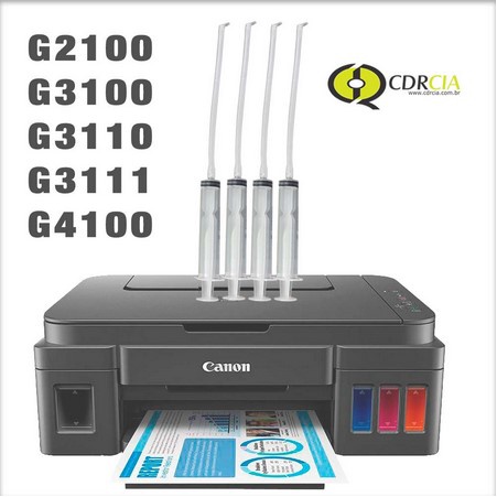 Seringa Para Puxar Tinta das Mangueiras Canon G3100, G3110, G3111, Tirar o Ar Canon G3100, G3110, G3111