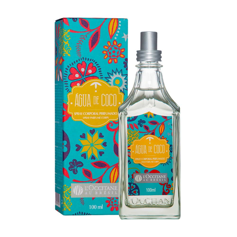 Spray Corporal Perfumado Água de Coco 100ml Perfume Loccitane