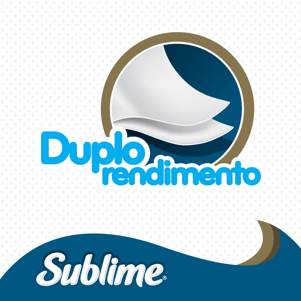 Detalhes do Kit 3 Papel Higiênico Sublime Folha Dupla com 12 rolos cada
