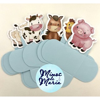 Forminhas de docinhos Personalizadas com 3D Fazendinha Aquarela em Oferta na Shopee