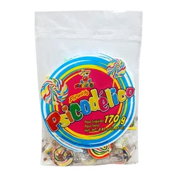 Pirulito Psicodélico Colorido Tutti Frutti c/15 - Miguelito