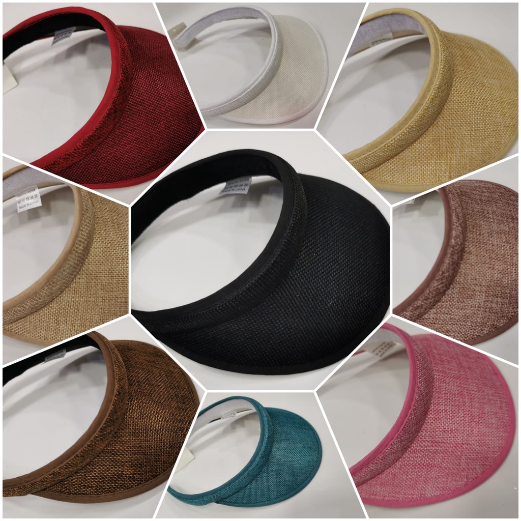 Viseira Adulto/ Infantil de praia feminino protege do sol verão em Oferta na Shopee