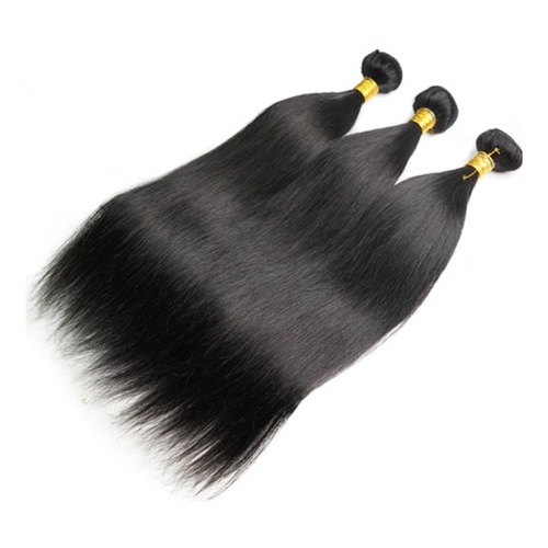 Cabelo Humano Natural Mega Hair Liso Na Tela 60cm - 150g