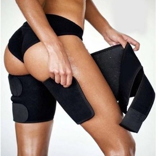 Modelador De Pernas Aparador De Coxas Sauna Emagrecedor Termo Neoprene Cinto De Compressão