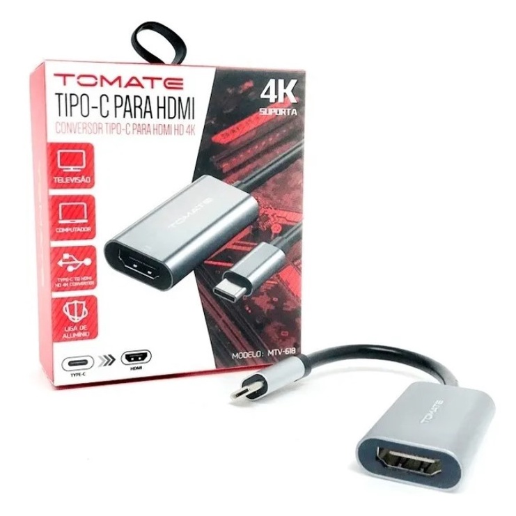 Cabo Adaptador Usb Tipo C Hdtv Fêmea 4k Hd Vídeo Conversor em Oferta na Shopee