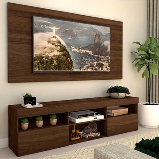 Rack com painel para TV até 65 polegadas e 2 portas Toronto Multimóveis Duna em Oferta na Shopee