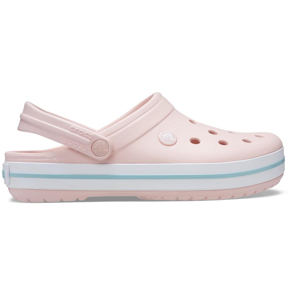 Sandália crocs crocband pink rose - Escorrega o Preço