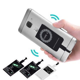 Receptor De Carregamento Sem Fio Qi Adaptador Indutivo Tipo C Micro usb Conector Básico