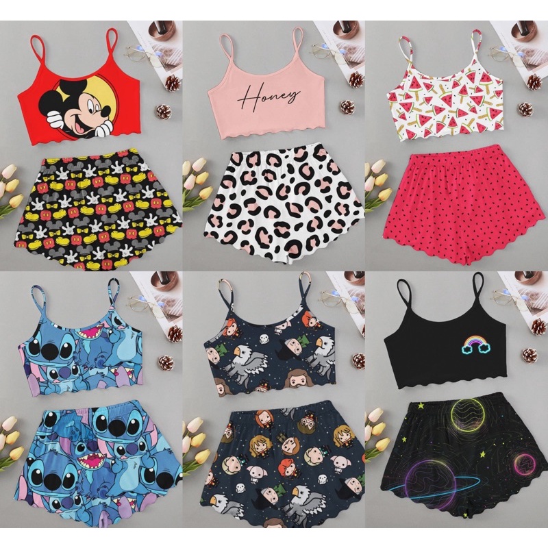 Pijama feminino adulto roupa de dormir moda