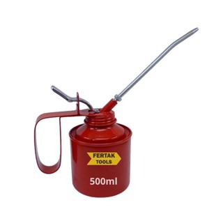 Bomba Óleo Almotolia Metálica 500ml Com 2 Bicos Fertak em Oferta na Shopee