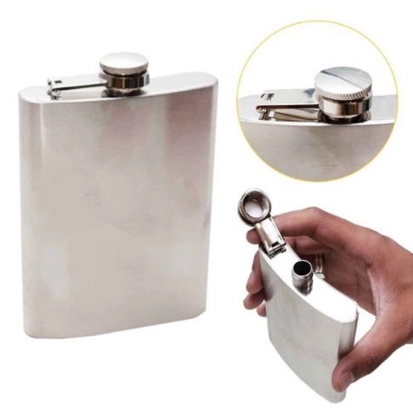 Cantil De Bolso Aço Inox Weeze 200Ml