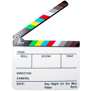 Claquete Profissional Acrílico C/ Imã 30x24,5 Cinema Lorben em Oferta na Shopee