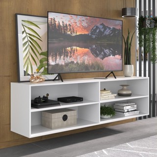 Rack para TV 75" Suspenso Jazz Multimóveis MP1016 Branco