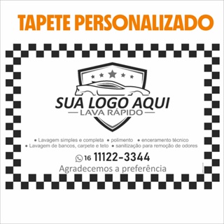 Tapetinho Lava Rápido em Papel para Carros Personalizado em Oferta na Shopee
