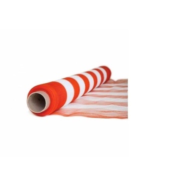 Tela Tapume Sinaleiro Laranja/branco Construção 1,20x50m