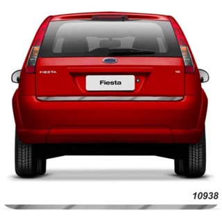 Friso Traseiro Cromado Resinado Porta-Malas Para Ford Fiesta Hatch 2000 A 2009 em Oferta na Shopee