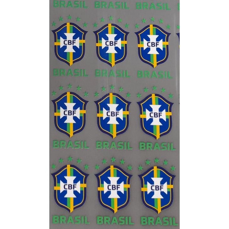 DTF Folha Com 50 Escudo Do Brasil | Shopee Brasil