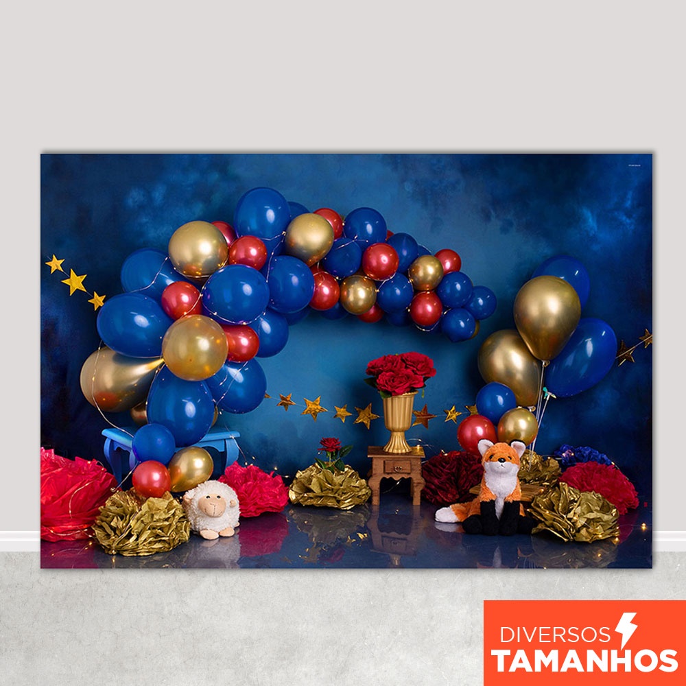 Fundo Fotográfico Smash The Cake Pequeno Príncipe Em Tecido FFC-644 em Oferta na Shopee