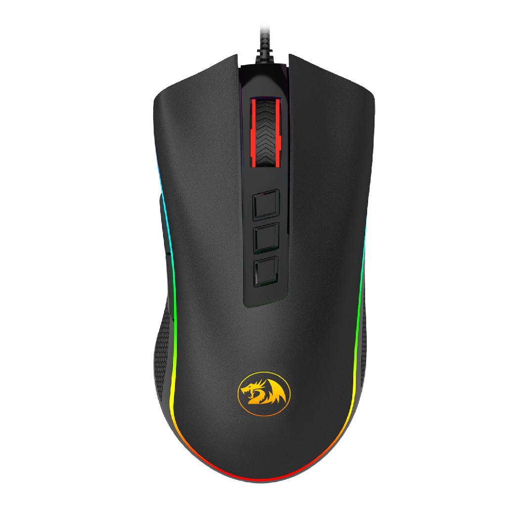 Mouse Gamer Redragon Cobra Preto RGB M711 V2 12400 DPI