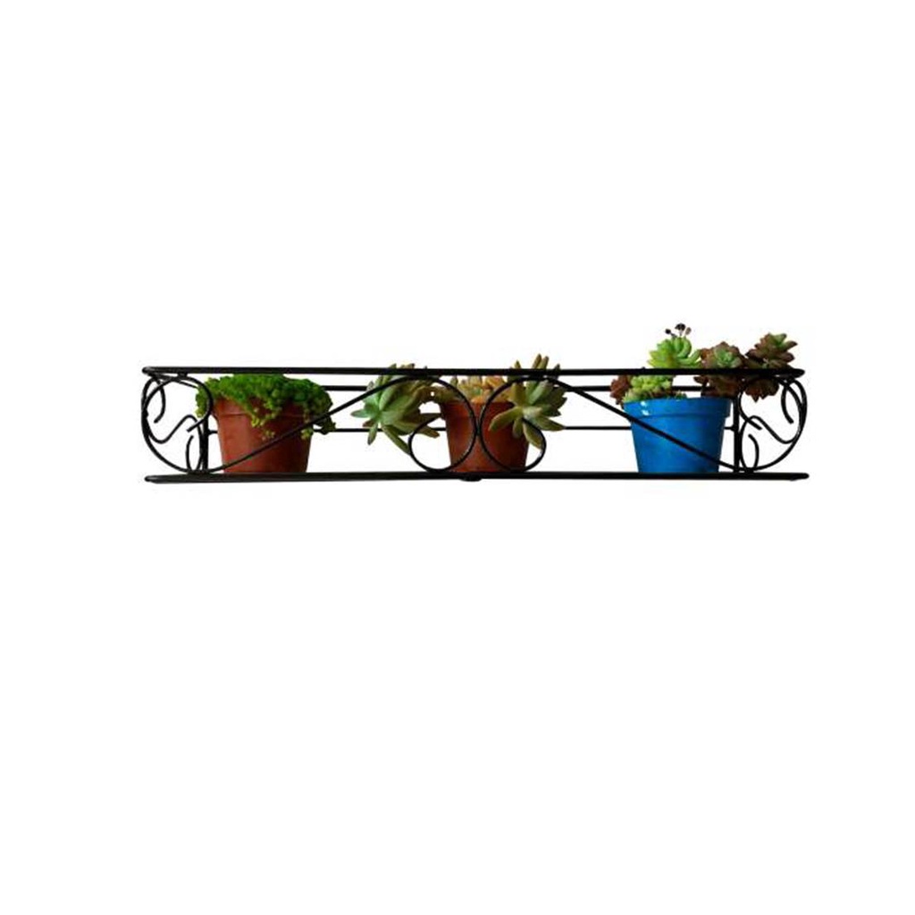Jardineira Suporte Floreira para Vasos em Ferro Artesanal Rústico de Parede 60cm