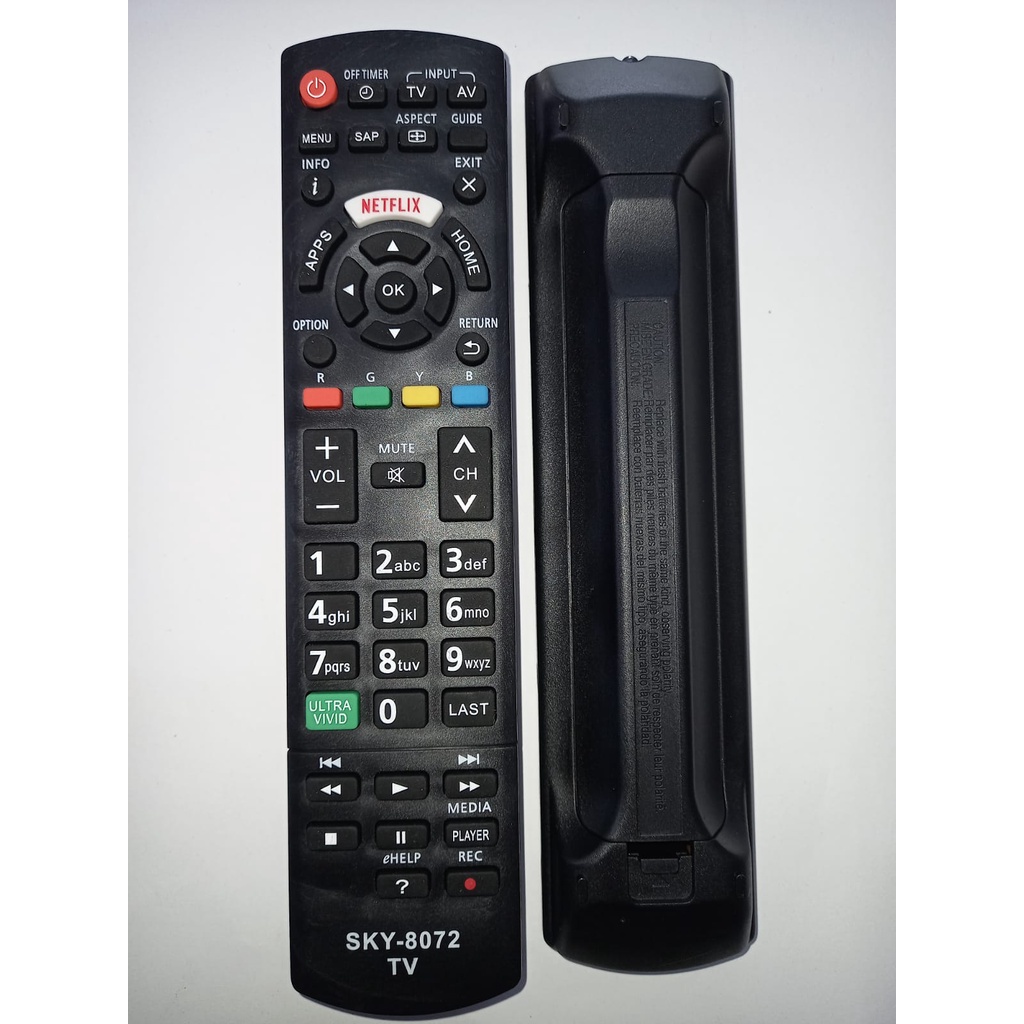 CONTROLE REMOTO PARA TV PANASONIC  led smart NETFLIX SKY-8072