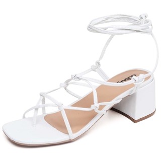 Sandalia Feminina Dubuy Salto Bloco Detalhe Em Amarracao Megan 300FG