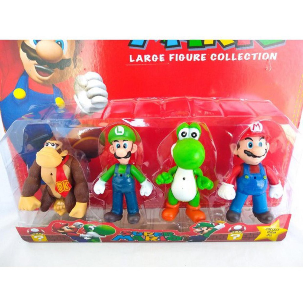 Super Mario Luigi Yoshi Toad Princesa Peach Kit 5 Bonecos em Promoção na  Americanas