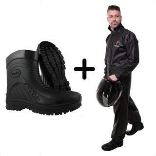 Conjunto Capa de Chuva com Calça + Bota Vários Tamanhos - Pioneira Vonder em Oferta na Shopee