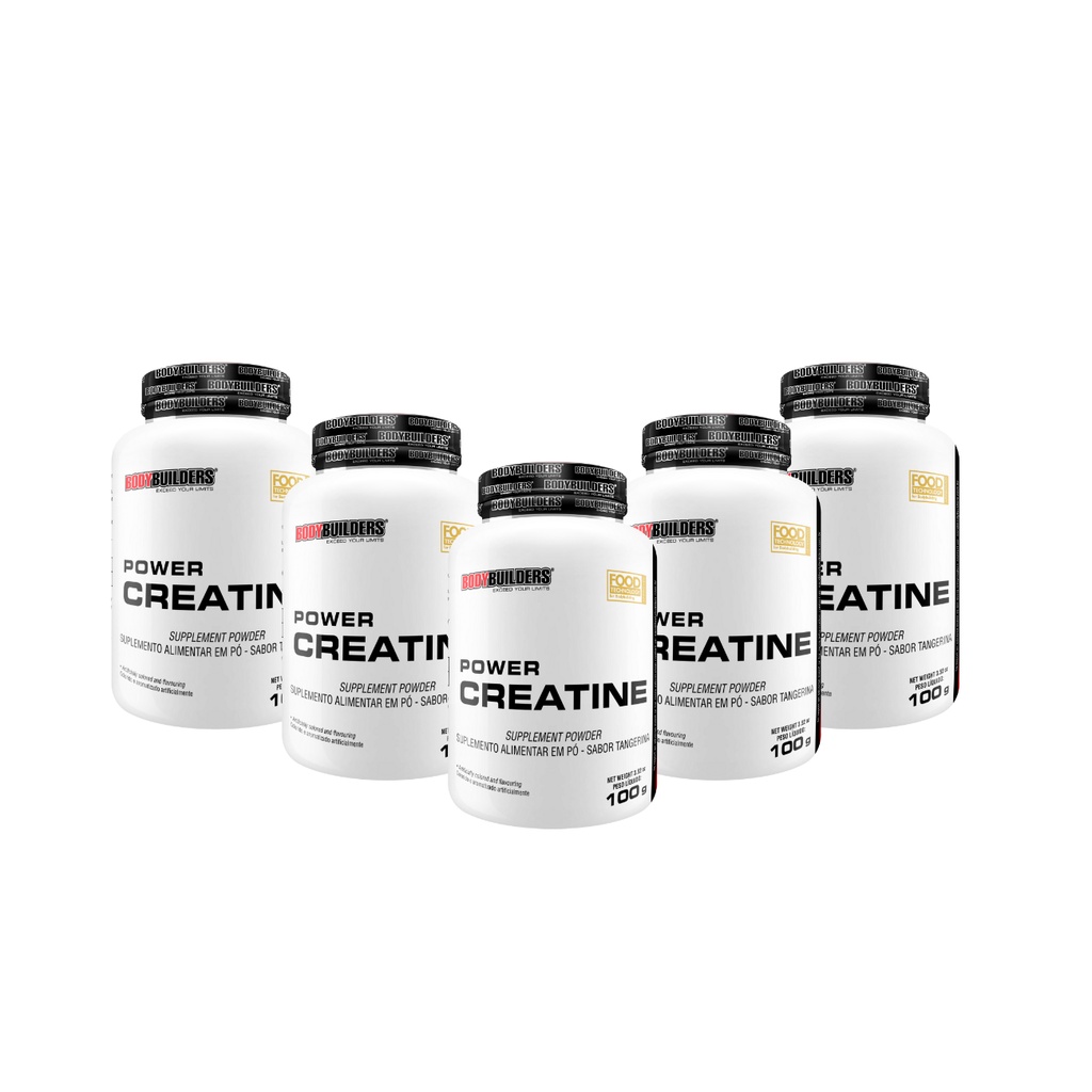 Kit 5x Power Creatina 100g - Suplemento Para Aumento de Força– Bodybuilders em Oferta na Shopee