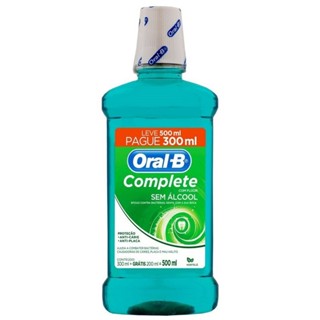 Enxaguante Bucal Oral-B Hortelã Leve 500ml Pague 300ml