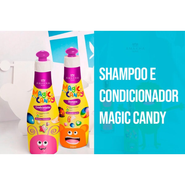 KIT SHAMPOO E CONDICIONADOR INFANTIL MAGIC CANDY VEGANO Shopee Brasil