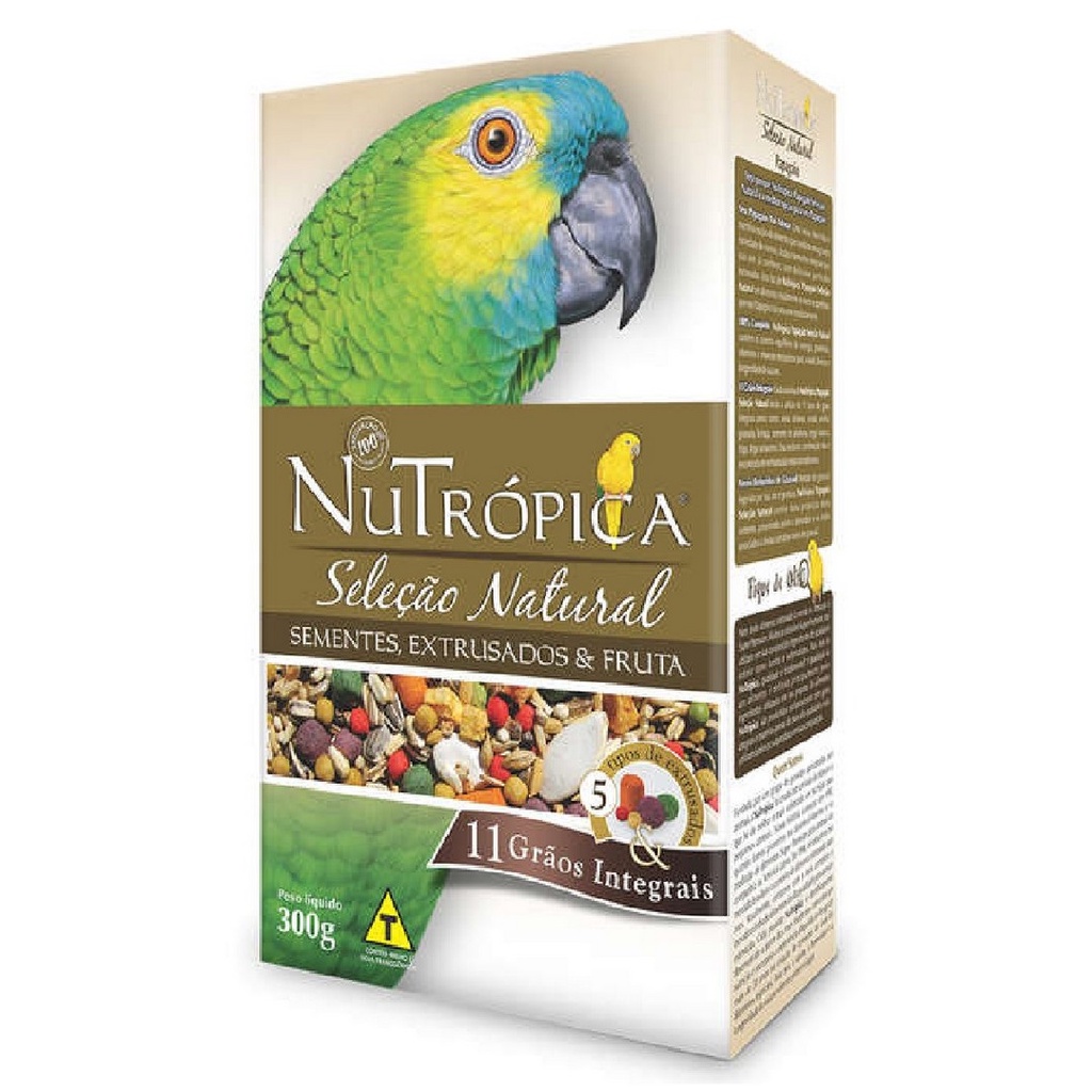 Alimento Para Papagaio Seleção Natural 300g - Nutrópica