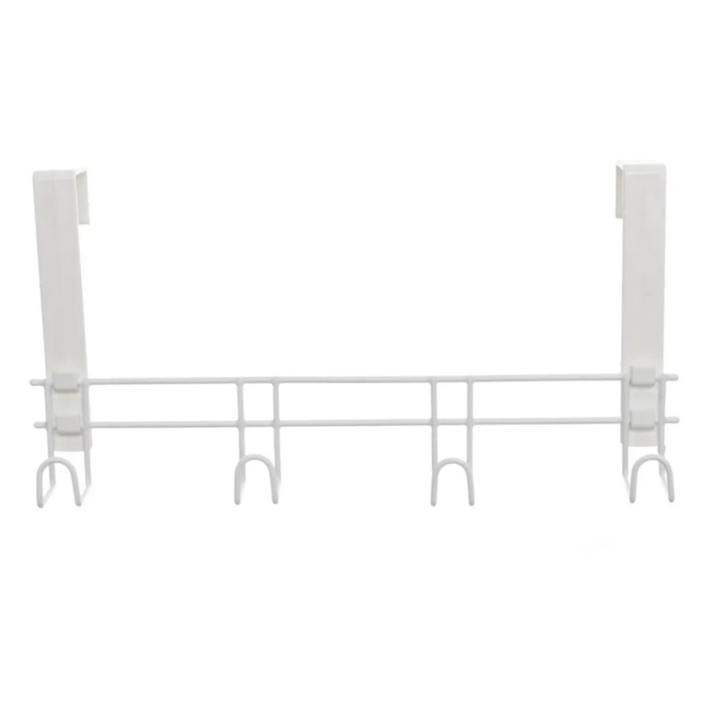 Cabide Com 4 Ganchos Metaltru Plus Toalha Roupa Cinto em Oferta na Shopee