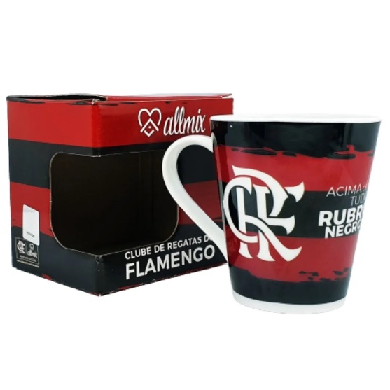 Caneca Flamengo Porcelana Oficial Licenciada 290 ml