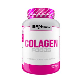 Colágeno Hidrolisado - Colagen Pink Foods - Suplemento em Pó (200g) / Cápsulas (100cáps) - BRNFOODS