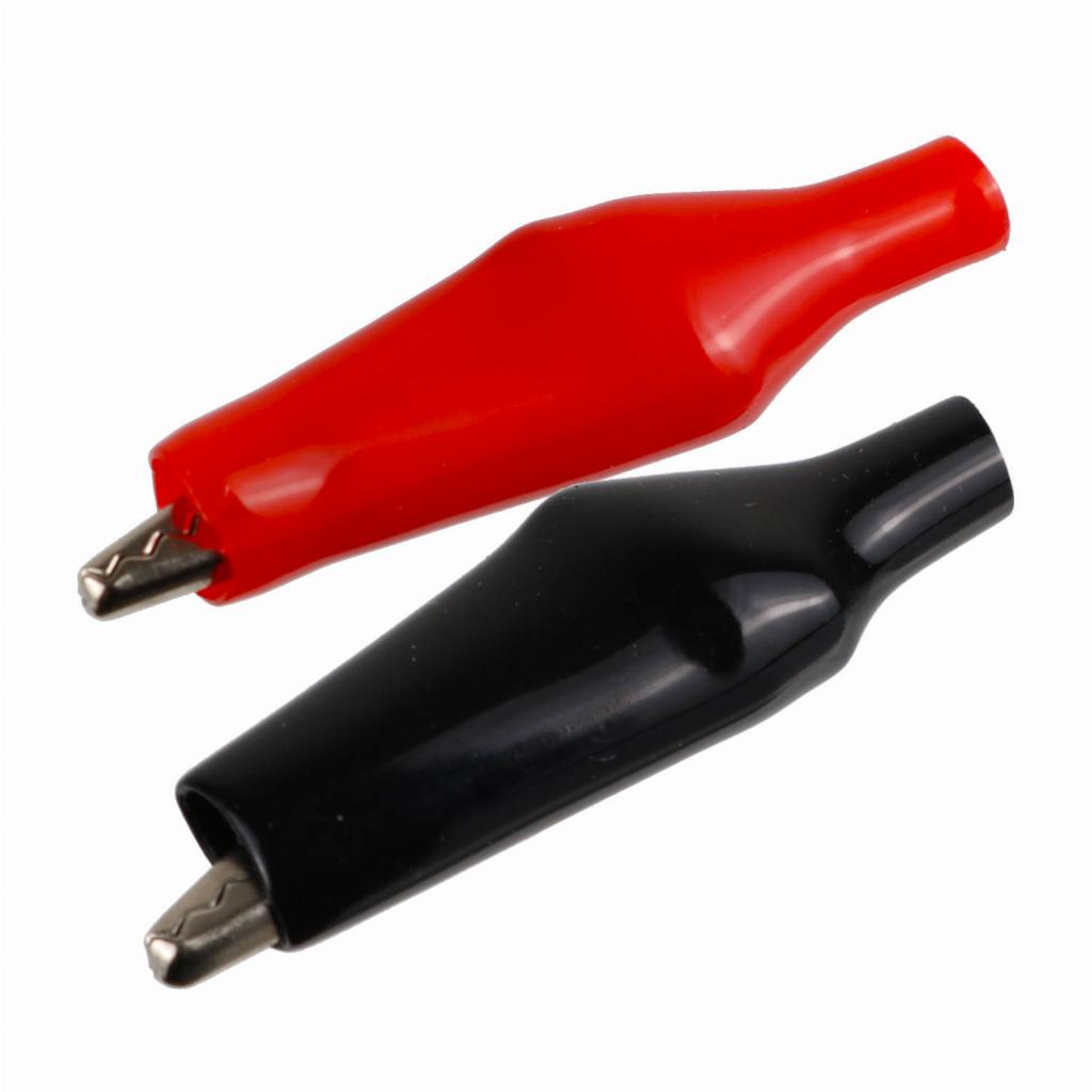 Kit 30 pares da garra Jacaré Grande WD-027 vermelha e preta