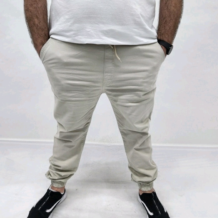 Calça Jogger Plus Size /Areia