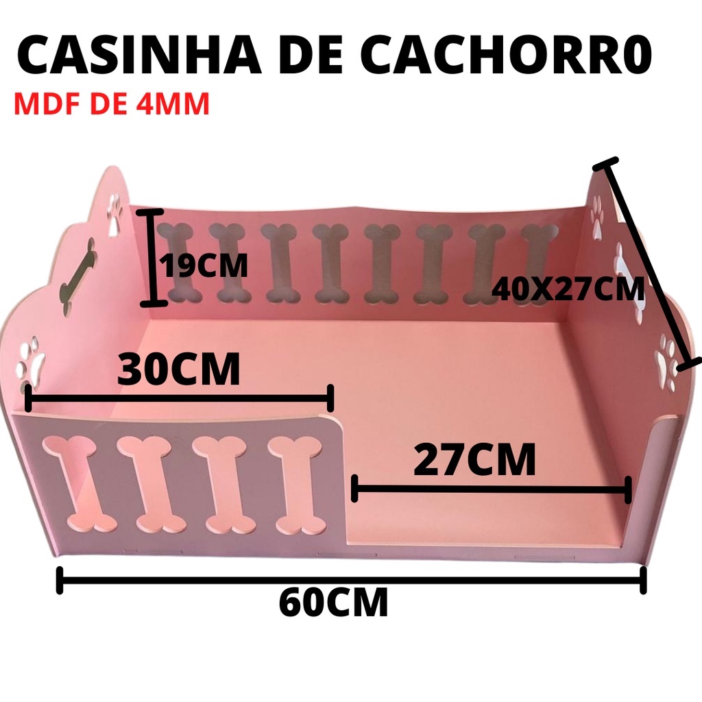 Berço Caminha Para Pet/Gato Cachorro 4mm Mdf pintado-Desmontado