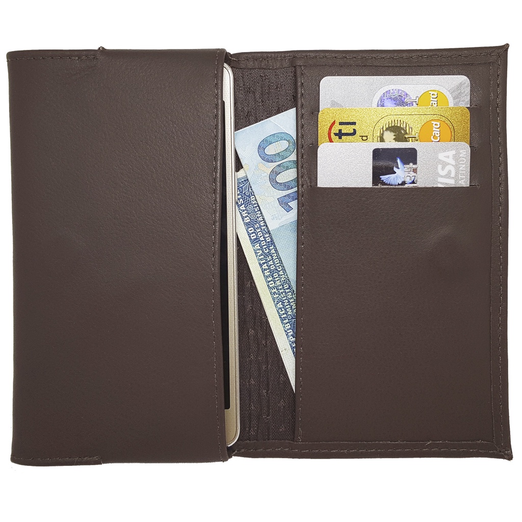 Case Capa Capinha tipo Carteira Calculadora Financeira Hp12c Platinum Gold Prestige Couro Legítimo