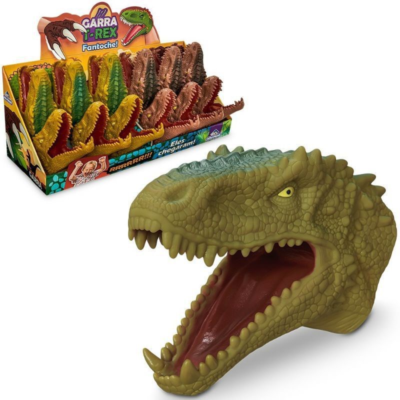 Fantoche Tiranossauro Rex Cabeça T-rex - Adijomar