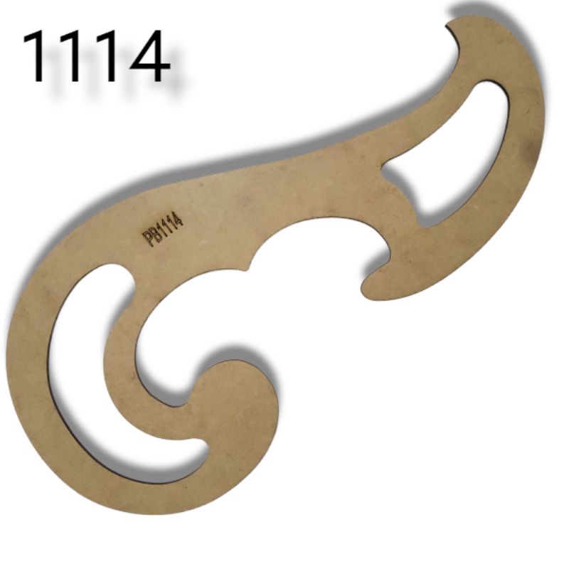 Régua Curva Francesa 1114 Mdf Modelista Patchwork Costura Promoção Dona Shô