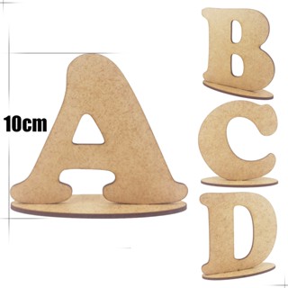 Kit 5 Letra Para Mesa Em MDF Corte Laser Com Base Altura 10cm